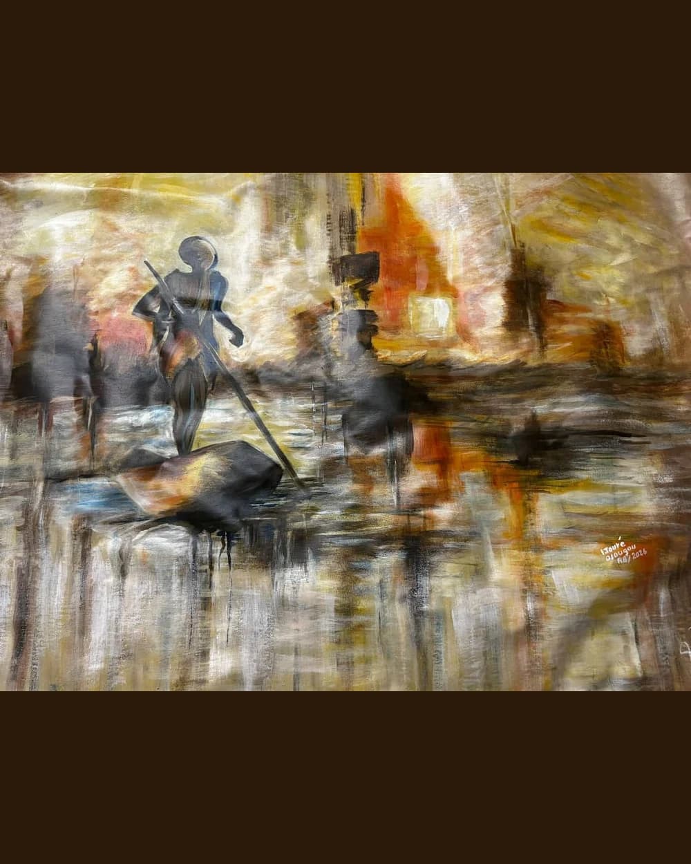 Le Piroguier au Crépuscule